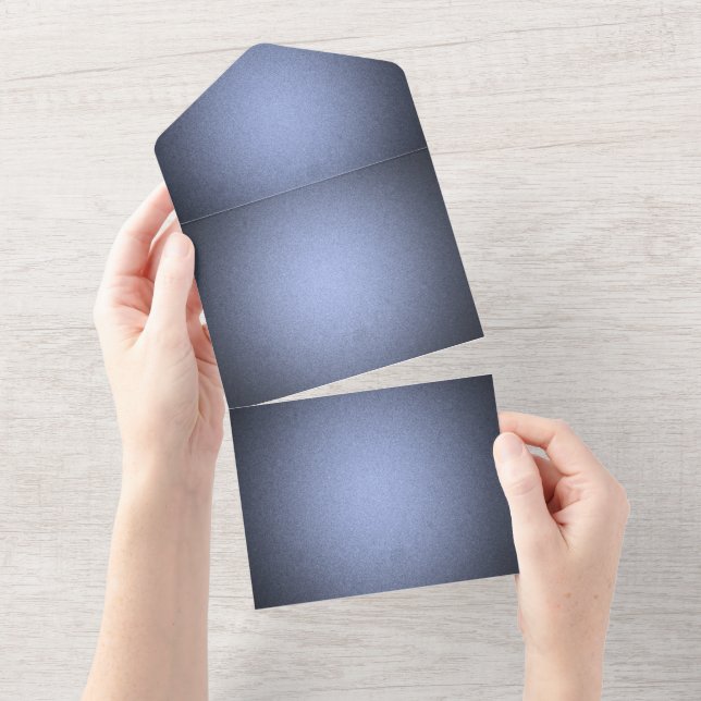 Invitation Tout En Un Créez votre propre - Texture ombrée - Bleu (Déchirure)