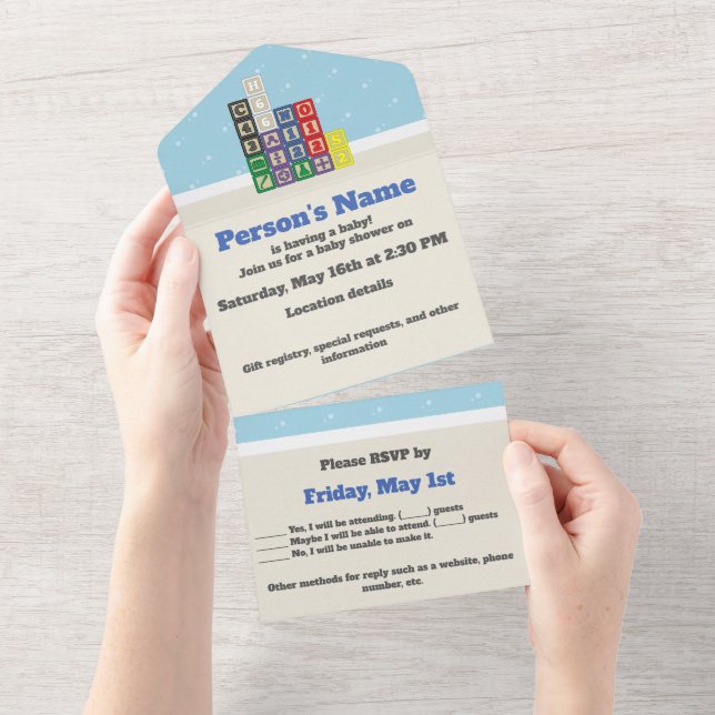 Invitation tout-en-un des blocs de Future Chemist (Déchirure)