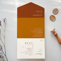 Désert simple | Terracotta, orange et cannelle Al