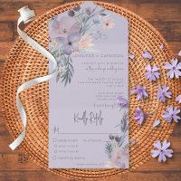 Dîner Floral Purple Bleu Pêche & Lavande Boho