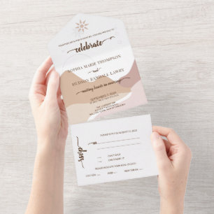 Invitation Tout En Un Earthtone Mountain Adventure