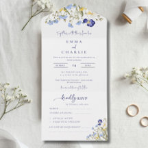 Élégante calligraphie Fleur sauvage Mariage rustiq