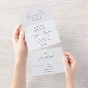 Invitation Tout En Un Et mon bien-aimé tout en un mariage juif Invitatio