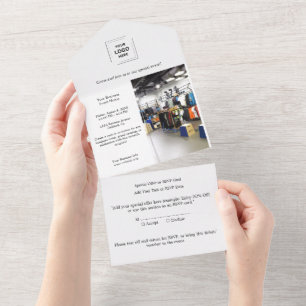 Invitation Tout En Un Événement d'entreprise Photo professionnelle min