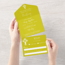 Faire baptême floral croix jaune tout en un