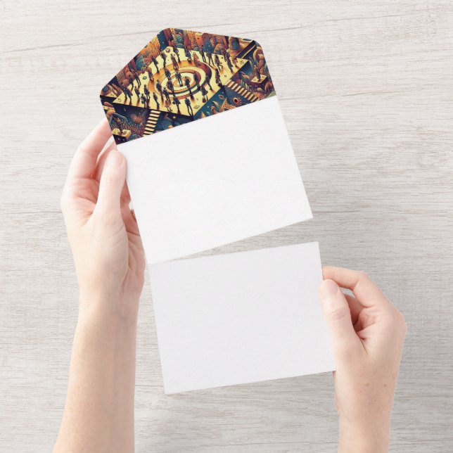 Invitation Tout En Un Faites votre propre (Déchirure)