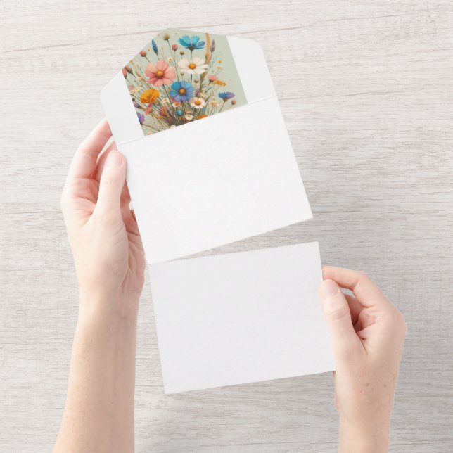 Invitation Tout En Un Faites Votre Propre (Déchirure)