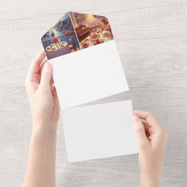 Invitation Tout En Un Faites Votre Propre (Déchirure)