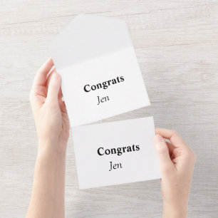 Invitation Tout En Un félicitations ajoutez votre nom texte image modifi