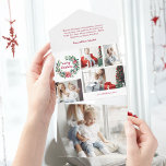 Invitation Tout En Un Festive Colorful Christmas Wreath Photo Collage<br><div class="desc">Cette charmante décoration festive est composée d'un quatre modèle photo avec un rose coloré et d'une couronne sainte au texte "joyeux noël". Il y a un modèle photo supplémentaire ainsi que des champs de texte pour la personnalisation et le message.</div>