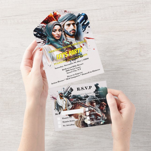 Invitation Tout En Un Film poster espion drame arabe thriller adultes (Déchirure)