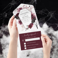 Halloween Mariage Automne automne foncé Bourgogne