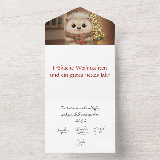 Invitation Tout En Un Igel sourd avec Tannenbaum (Créateur téléchargé)