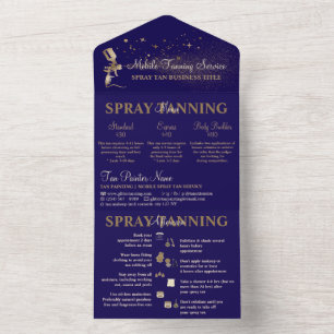 Invitation Tout En Un Instructions pour les soins postérieurs Spray Tan