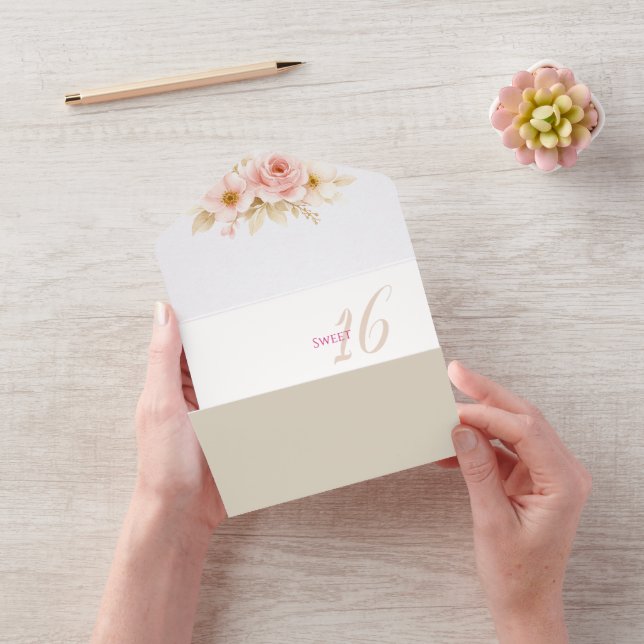 Invitation Tout En Un Invitation de rêve fleuri pour un anniversaire Swe (Vidéo)