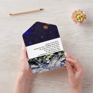 Invitation Tout En Un invitation pour les 5 ans de mariage en bois