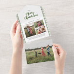 Invitation Tout En Un Jour de Noël vert 4 photo<br><div class="desc">Joyeuses vacances ! Envoyez des salutations à votre famille et à vos amis avec ce plaid classique tout en une carte de vacances. Personnalisez ce jour férié en une seule carte avec votre nom de famille, prénoms, salutation, année et 4 photos personnalisées. Ce plaid tout en une carte plie et...</div>