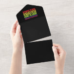 Invitation Tout En Un La science est réelle Les vies noires comptent Fie<br><div class="desc">La science est réelle Les vies noires comptent Fierté LGBT</div>