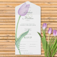 Lavender Tulip Solo Purple Dîner Moderne