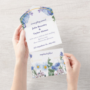 Invitation Tout En Un Le battement de l'amour : Enchanter le Mariage pap