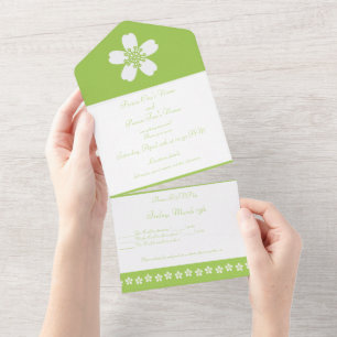 Invitation Tout En Un Le charmant Sakura à Peridot