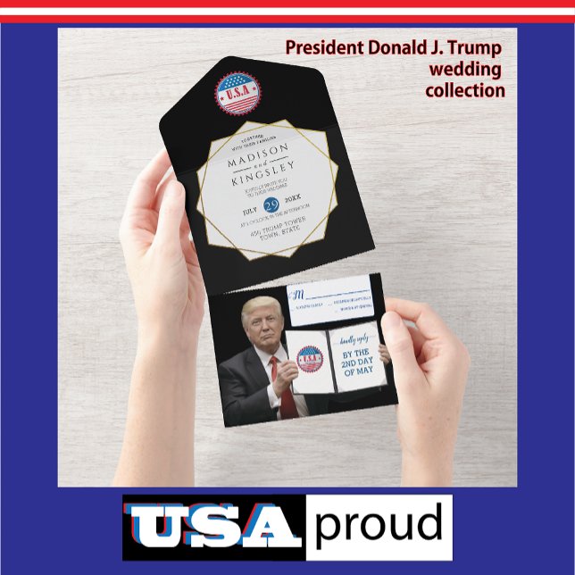 Invitation Tout En Un Le président Trump Grand Mariage épopé Merveilleux (Créateur téléchargé)