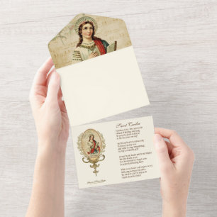 Invitation Tout En Un Les Musiciens Vintages Religieux De St. Cecilia
