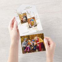 Ligne d'or minimaliste élégante tirée Feuille 2 ph