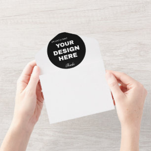 Invitation Tout En Un Logo de code QR noir élégant, minimaliste et épuré