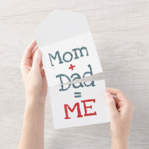 Invitation Tout En Un Maman et papa sont moi