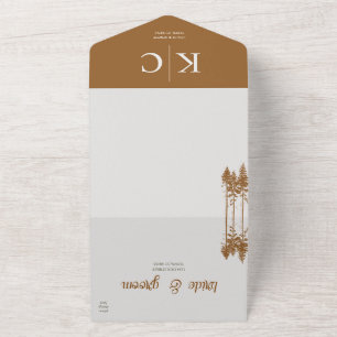 Invitation tout en un mariage