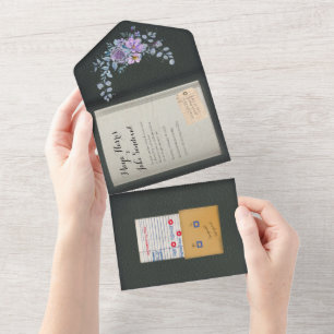 Invitation tout en un mariage