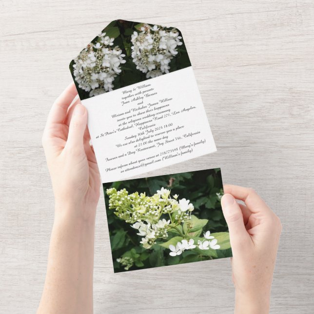 Invitation tout en un mariage (Déchirure)