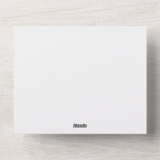 Invitation tout en un mariage (Recto)