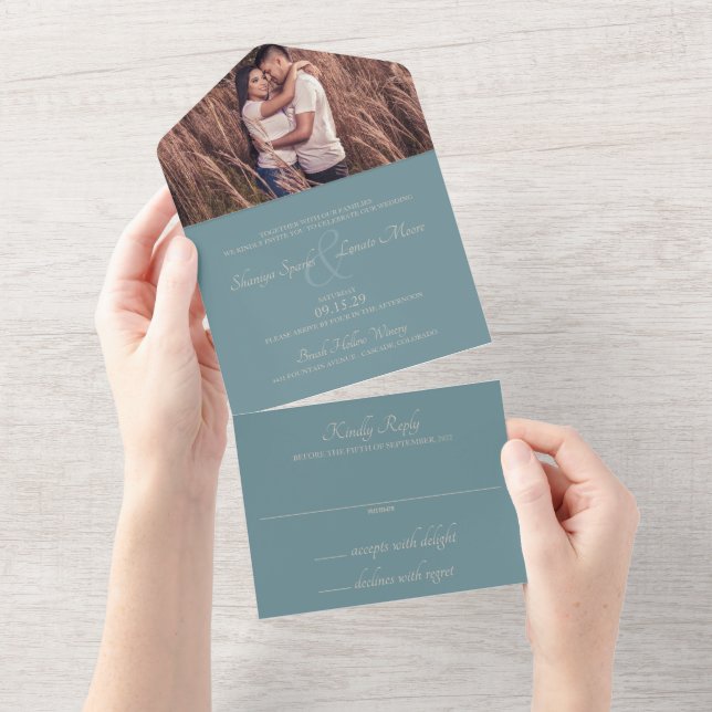 Invitation Tout En Un Mariage amérindien (Déchirure)