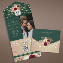 Mariage Bohème Floral Émeraude