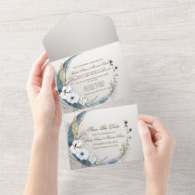 Mariage Boho White Orchid Flowers Blue Moon Party