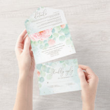 Mariage d'aquarelle Eucalyptus Peony