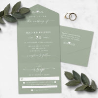 Mariage de calligraphie écologique simple feuille
