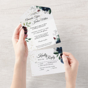 Invitation Tout En Un Mariage de fête d'été tout en un