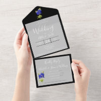 Mariage de printemps avec des Bluebonnets du Texas