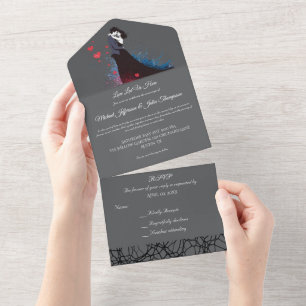 Invitation Tout En Un Mariage d'inspiration française La Dolce Vita anné