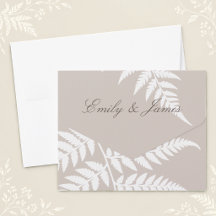 Mariage élégant au thème Moka Taupe et Fougère Bla