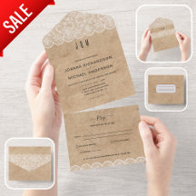 Mariage en dentelle rustique tout compris avec RSV