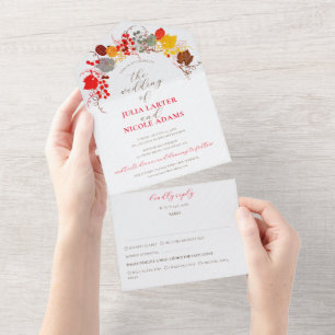 Invitation Tout En Un Mariage Français Kissed Sweet Berry Raisins