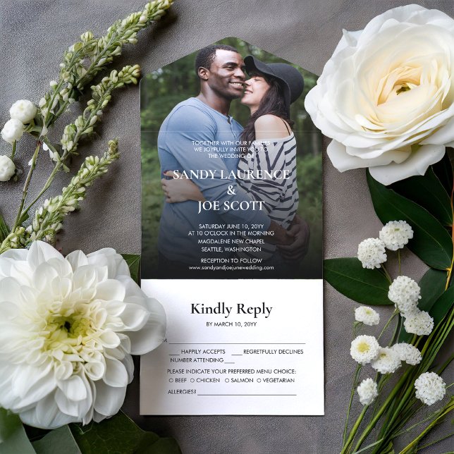 Invitation Tout En Un Mariage photo Forest Fun (Créateur téléchargé)