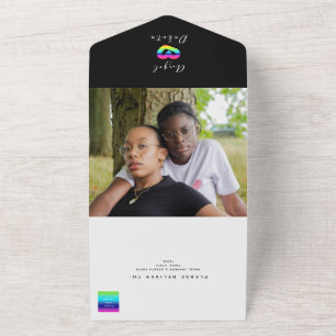 Invitation Tout En Un Mariage photo Gay