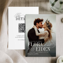 Tout en un Mariage Photo Typographie Intemporelle