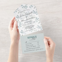 Mariage Rustique Vert Sauge Eucalyptus