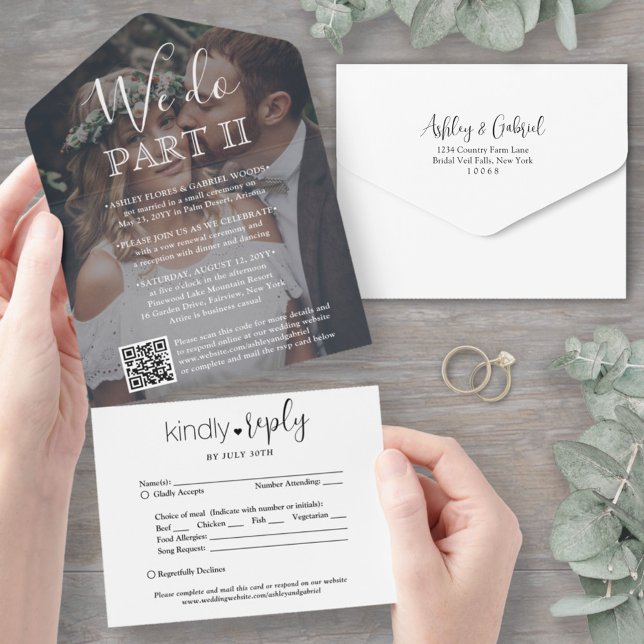Invitation Tout En Un Mariage Sequel We Do deuxième partie Photo & Code  (Créateur téléchargé)